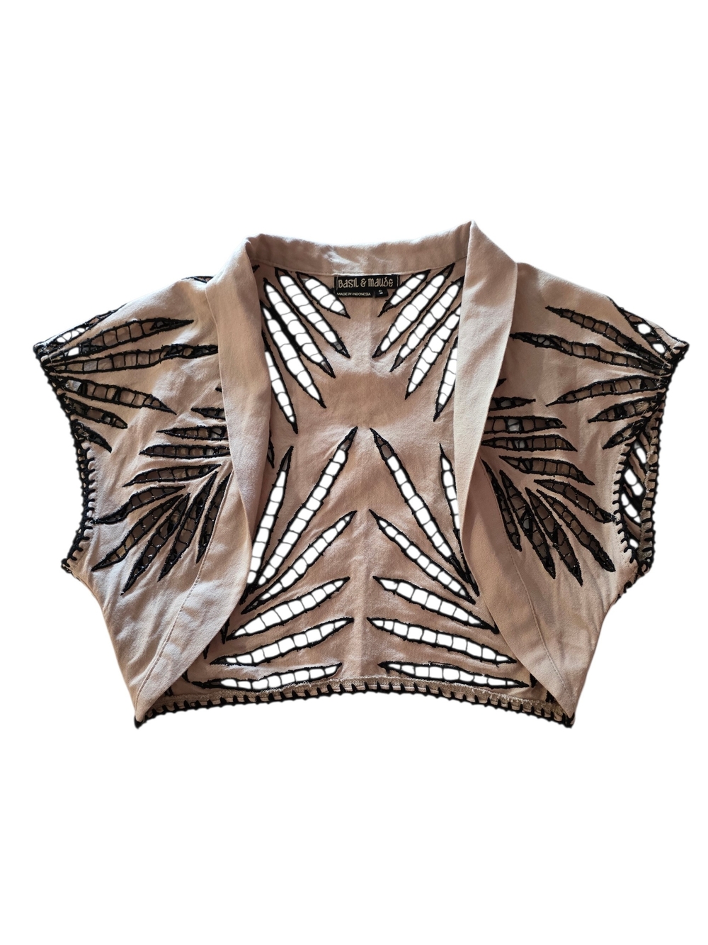 Taupe Cutout Bolero Shrug